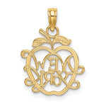14k NEW YORK in Apple Cut-out Charm - Product Photo