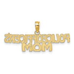 14k POLICE OFFICER'S MOM Charm - Product Photo