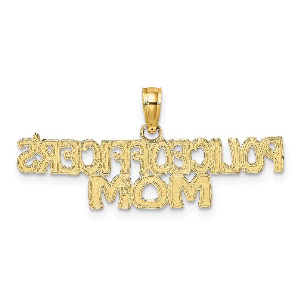 14k POLICE OFFICER'S MOM Charm - Product Photo