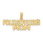 14k POLICE OFFICER'S MOM Charm - Product Photo