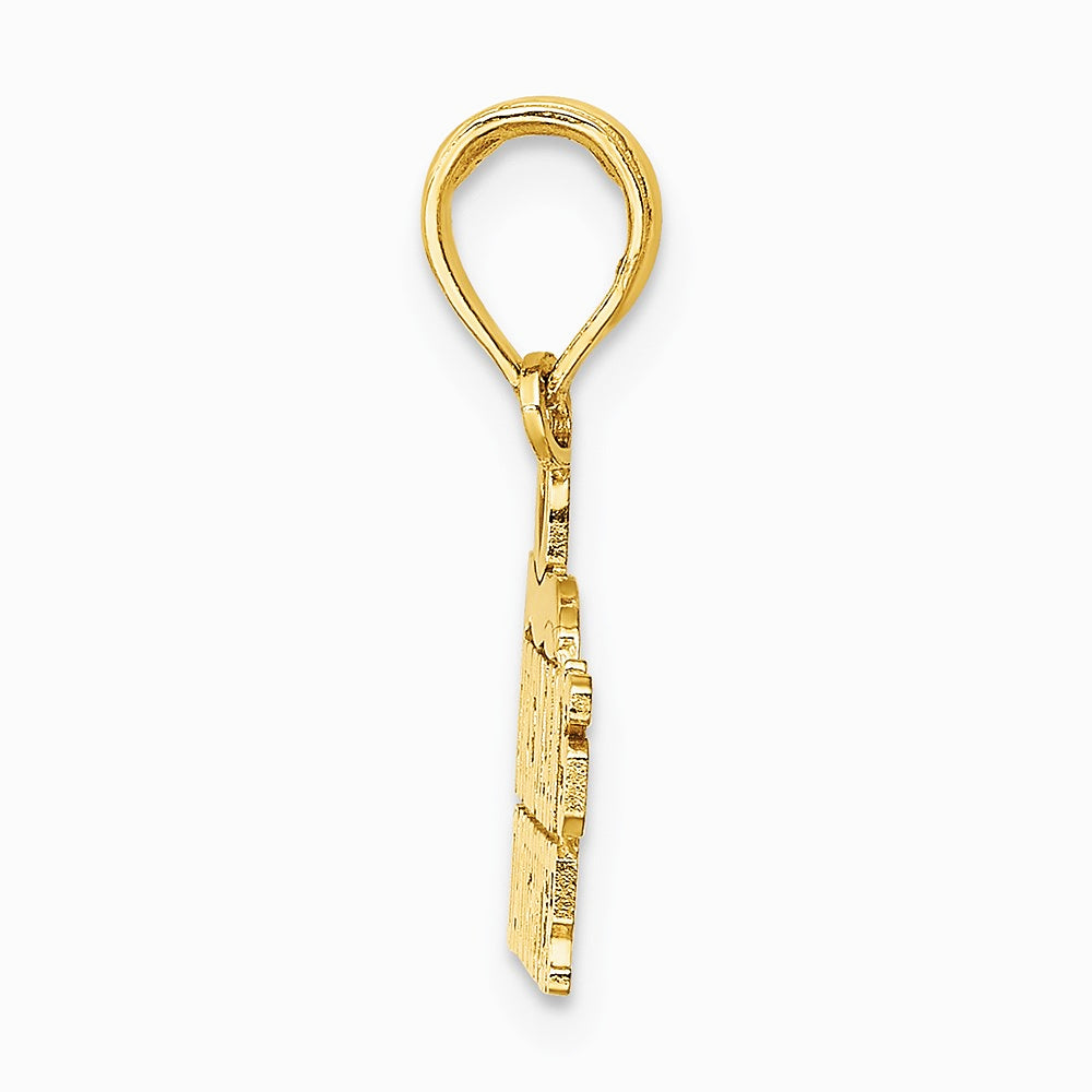 10K / 14K Yellow Gold FIREMAN'S DAUGHTER Charm - Product Photo