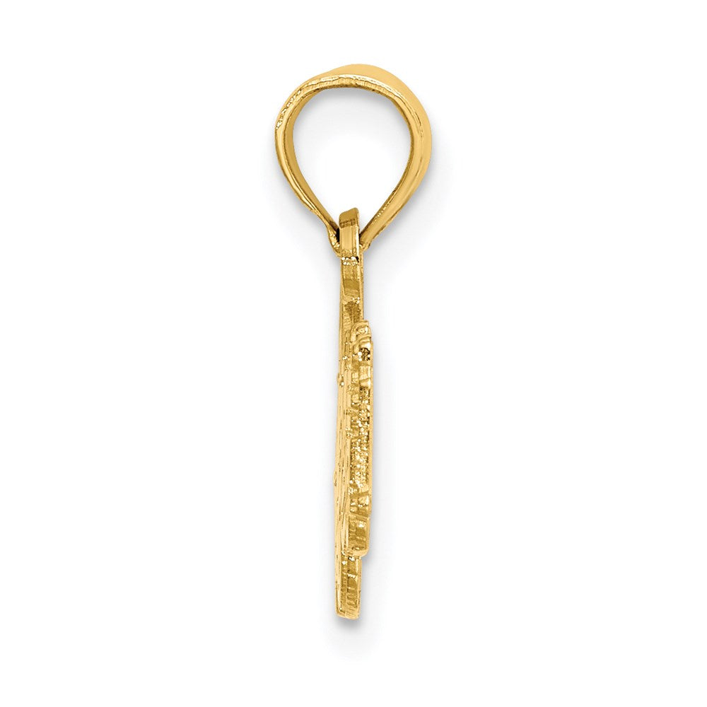 14k Fire Truck Charm - Product Photo