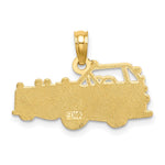 14k Fire Truck Charm - Product Photo
