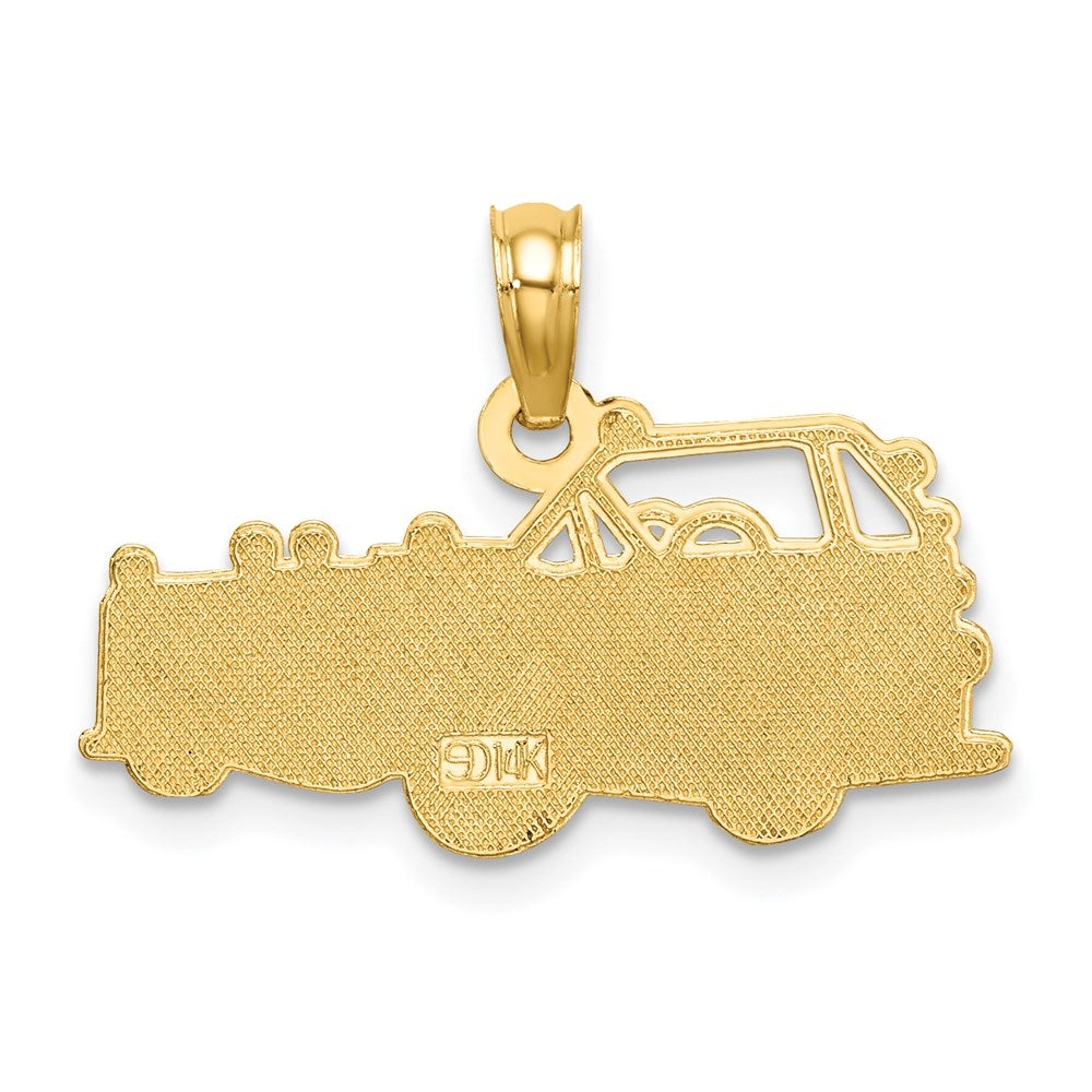 14k Fire Truck Charm - Product Photo