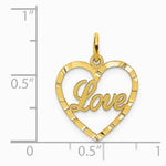 10K / 14K Yellow Gold Cross Charm - Product Photo