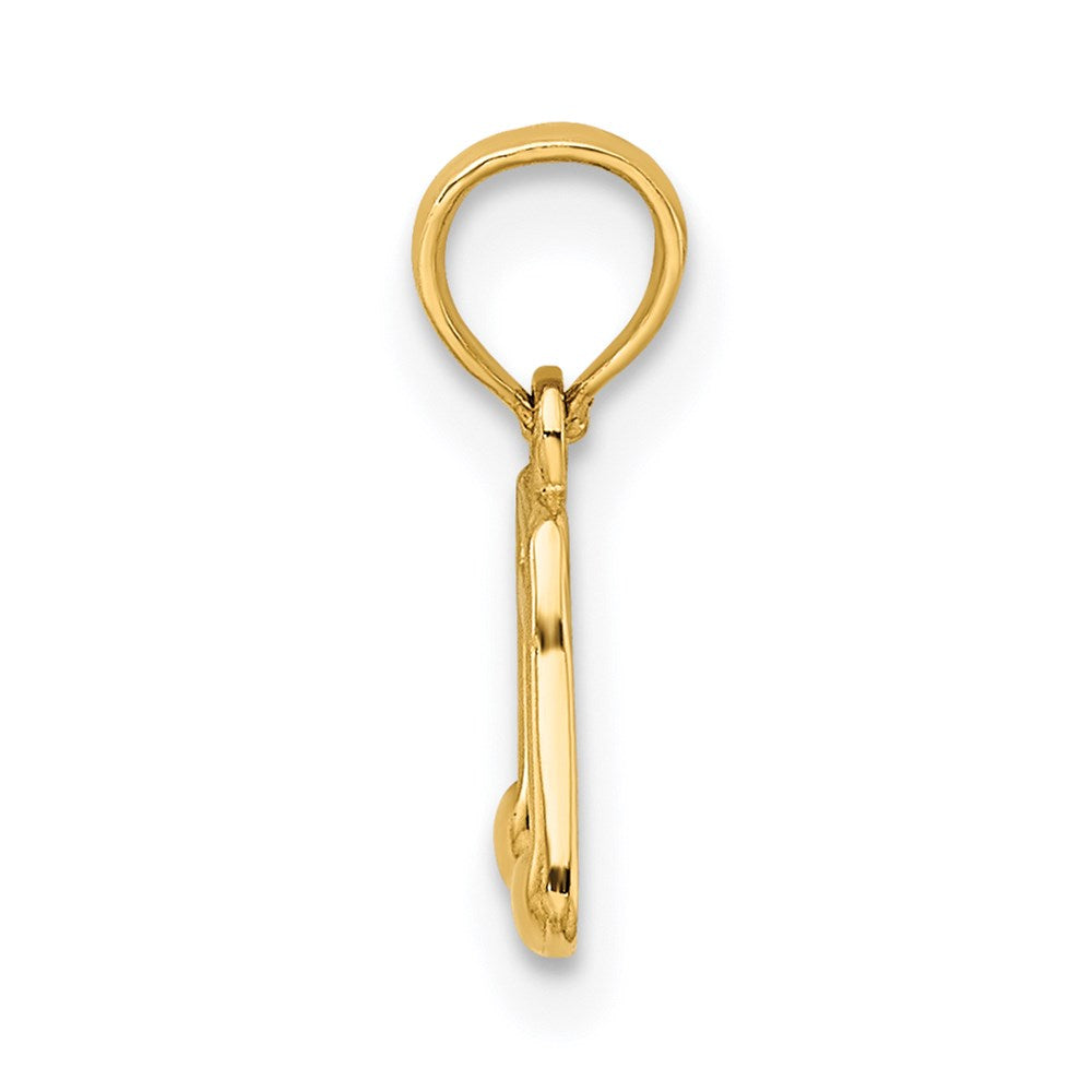 14k Double Notes Charm - Product Photo