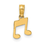 14k Double Notes Charm - Product Photo