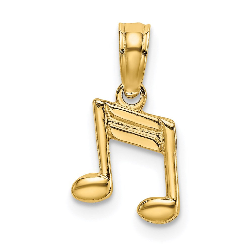 14k Double Notes Charm - Product Photo