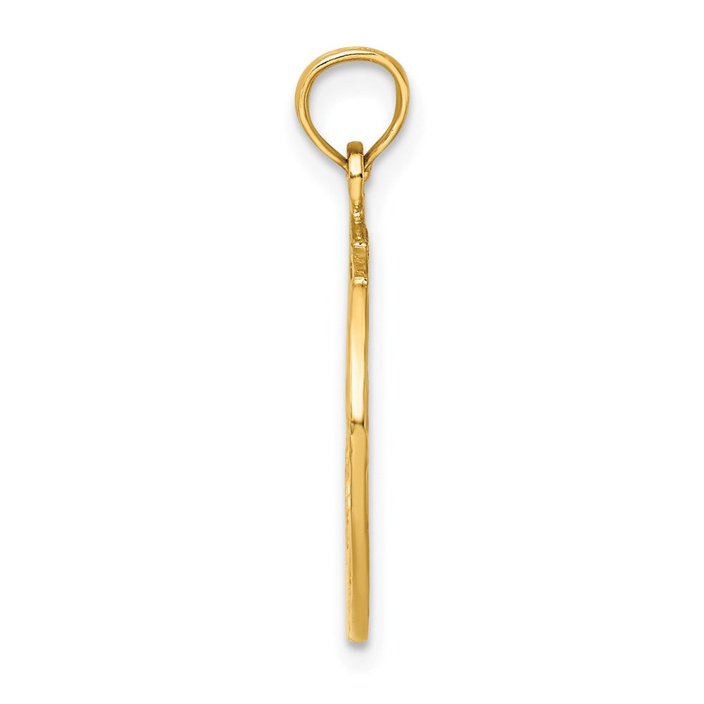 14k Dancer in Circle Frame Charm - Product Photo