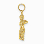 10K / 14K Yellow Gold 3-D Sagittarius Zodiac Pendant - Product Photo