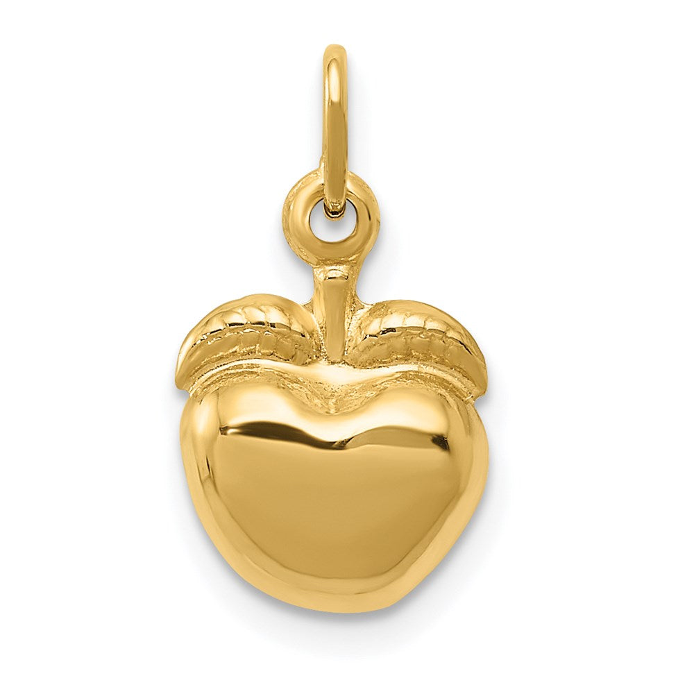 14K Yellow Gold Apple Charm
