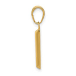 14k 3D Gold Bar Pendant - Product Photo