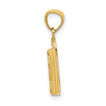 14K Shopping Bag w/BORN TO SHOP Pendant - Product Photo