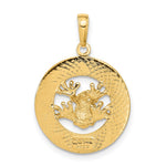 14k PUERTO RICO with Frog Pendant - Product Photo