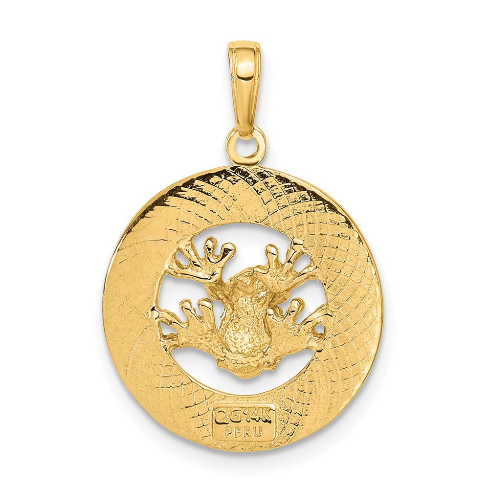 14k PUERTO RICO with Frog Pendant - Product Photo
