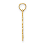 10K / 14K Yellow Gold Double Palm Trees Pendant - Product Photo