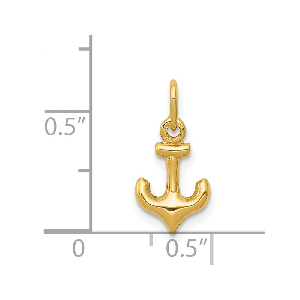 14k Anchor Charm - Product Photo