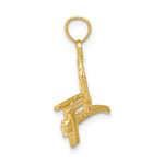 14K 3D Adirondack Beach Chair Pendant - Product Photo
