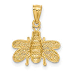 14k Polished Bee Pendant - Product Photo