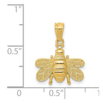 14k Polished Bee Pendant - Product Photo