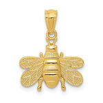 14k Polished Bee Pendant - Product Photo