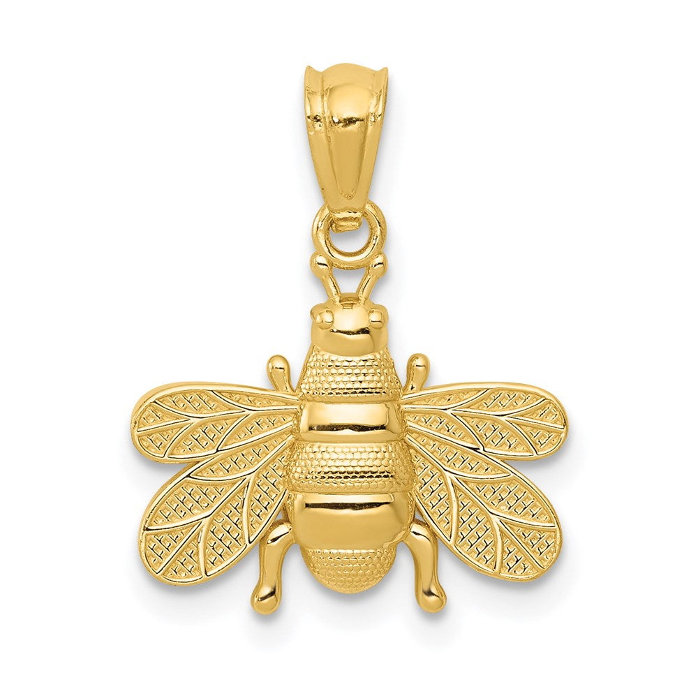 14k Polished Bee Pendant - Product Photo