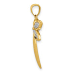 14k with Rhodium Dragonfly Pendant - Product Photo