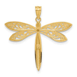 14k with Rhodium Dragonfly Pendant - Product Photo