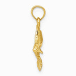 10K / 14K Yellow Gold Hummingbird Charm - Product Photo