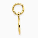 14K Yellow Gold Small Polished Angel Charm - Product Photo