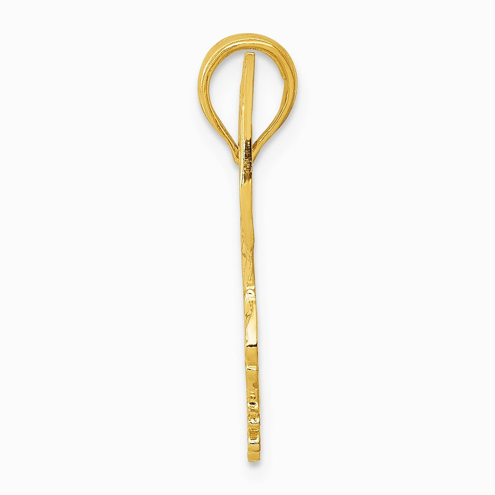 10K / 14K Yellow Gold Eagle Pendant - Product Photo