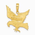 10K / 14K Yellow Gold Eagle Pendant - Product Photo