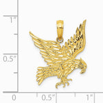 10K / 14K Yellow Gold Eagle Pendant - Product Photo