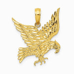10K / 14K Yellow Gold Eagle Pendant - Product Photo
