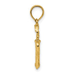 14k 3-D Golfer in Swing Charm - Product Photo