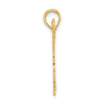 14k Cheerleader Jumping with Pom-Poms Charm - Product Photo