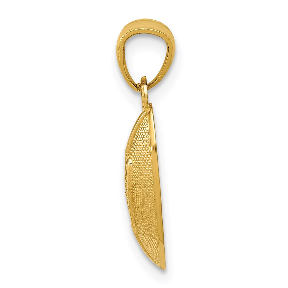 14k Football Pendant - Product Photo