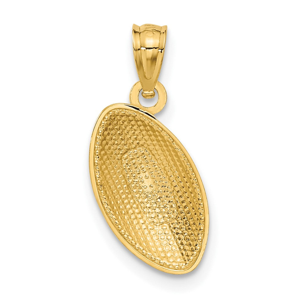 14k Football Pendant - Product Photo