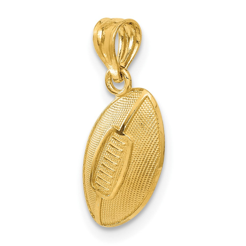 14k Football Pendant - Product Photo