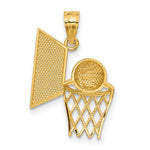 14k Basketball Pendant - Product Photo
