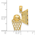14k Basketball Pendant - Product Photo