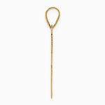 10K / 14K Yellow Gold Polished Cross Charm - Product Photo