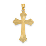14k Diamond-cut Cross Pendant - Product Photo