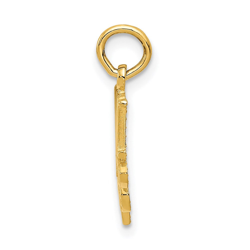 14K Yellow Gold MOM Charm - Product Photo
