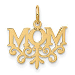 14K Yellow Gold MOM Charm - Product Photo
