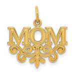 14K Yellow Gold MOM Charm - Product Photo