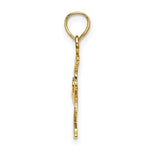 14k Ice Skater Jumping Charm - Product Photo