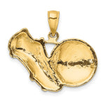 14k Soccer Shoe Kicking Ball Charm - Product Photo