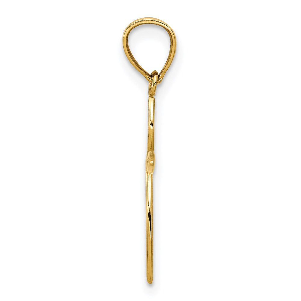 14k Passion Cross Charm - Product Photo