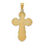14k Satin Crucifix Pendant - Product Photo